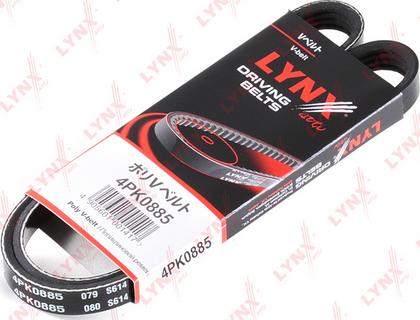 LYNXauto 4PK0885 - V-Ribbed Belt autospares.lv