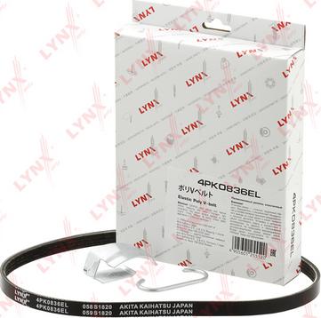 LYNXauto 4PK0836EL - V-Ribbed Belt autospares.lv