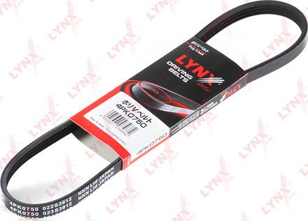 LYNXauto 4PK0750 - V-Ribbed Belt autospares.lv