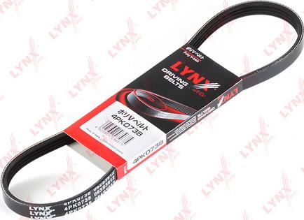 LYNXauto 4PK0738 - V-Ribbed Belt autospares.lv