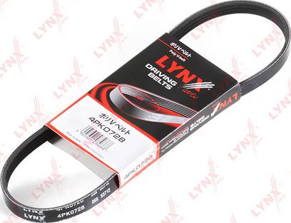 LYNXauto 4PK0728 - V-Ribbed Belt autospares.lv