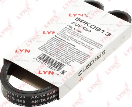 LYNXauto 5PK0913 - V-Ribbed Belt autospares.lv