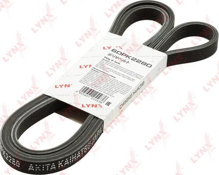 LYNXauto 6DPK2280 - V-Ribbed Belt autospares.lv