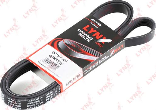 LYNXauto 6PK1938 - V-Ribbed Belt autospares.lv