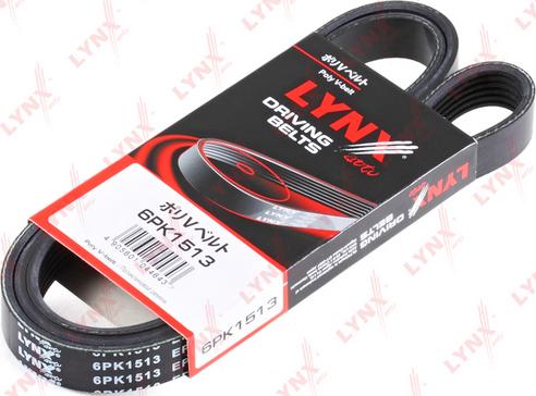 LYNXauto 6PK1513 - V-Ribbed Belt autospares.lv