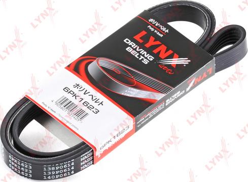 LYNXauto 6PK1623 - V-Ribbed Belt autospares.lv