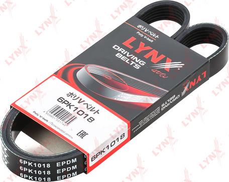 LYNXauto 6PK1018 - V-Ribbed Belt autospares.lv