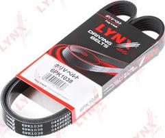 LYNXauto 6PK1038 - V-Ribbed Belt autospares.lv