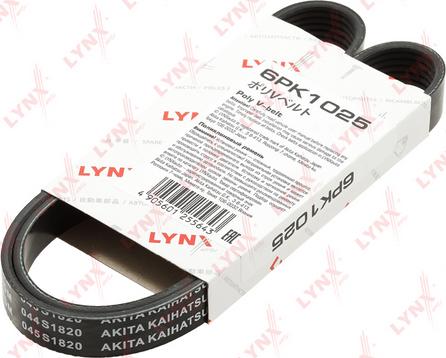 LYNXauto 6PK1025 - V-Ribbed Belt autospares.lv