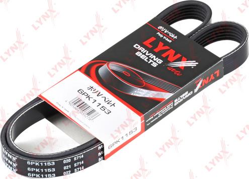 LYNXauto 6PK1153 - V-Ribbed Belt autospares.lv