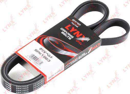 LYNXauto 6PK1863 - V-Ribbed Belt autospares.lv