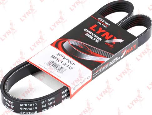 LYNXauto 6PK1210 - V-Ribbed Belt autospares.lv