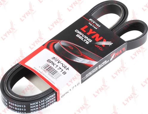 LYNXauto 6PK1718 - V-Ribbed Belt autospares.lv