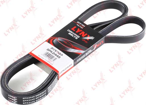 LYNXauto 6PK2448 - V-Ribbed Belt autospares.lv