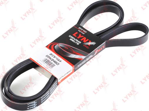 LYNXauto 6PK2460 - V-Ribbed Belt autospares.lv