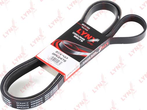 LYNXauto 6PK2478 - V-Ribbed Belt autospares.lv