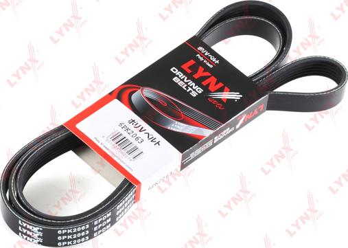 LYNXauto 6PK2063 - V-Ribbed Belt autospares.lv