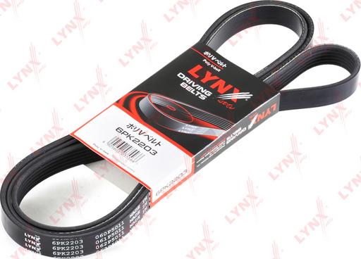 LYNXauto 6PK2203 - V-Ribbed Belt autospares.lv