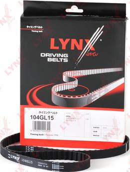 LYNXauto 104GL15 - Timing Belt autospares.lv