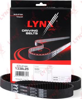 LYNXauto 133BL25 - Timing Belt autospares.lv