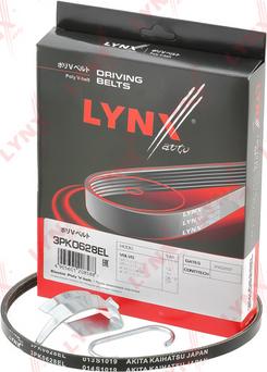 LYNXauto 3PK0628EL - V-Ribbed Belt autospares.lv