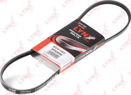 LYNXauto 3PK0890 - V-Ribbed Belt autospares.lv