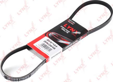 LYNXauto 3PK0848 - V-Ribbed Belt autospares.lv