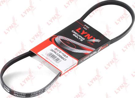 LYNXauto 3PK0860 - V-Ribbed Belt autospares.lv