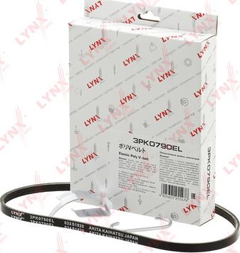 LYNXauto 3PK0790EL - V-Ribbed Belt autospares.lv