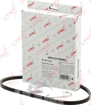 LYNXauto 3PK0798EL - V-Ribbed Belt autospares.lv