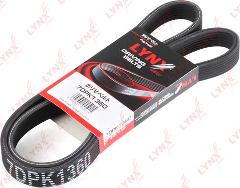 LYNXauto 7DPK1360 - V-Ribbed Belt autospares.lv