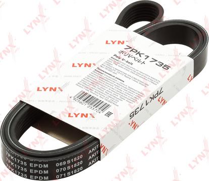 LYNXauto 7PK1735 - V-Ribbed Belt autospares.lv