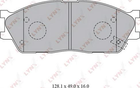 LYNXauto BD-4416 - Brake Pad Set, disc brake autospares.lv