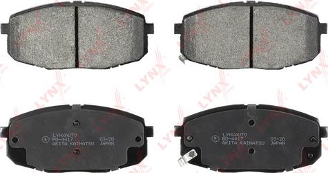 LYNXauto BD-4417 - Brake Pad Set, disc brake autospares.lv