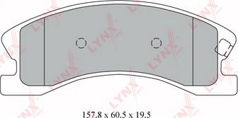 LYNXauto BD-4201 - Brake Pad Set, disc brake autospares.lv