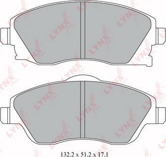 LYNXauto BD-5915 - Brake Pad Set, disc brake autospares.lv