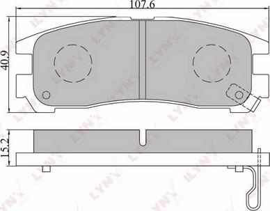 LYNXauto BD-5508 - Brake Pad Set, disc brake autospares.lv