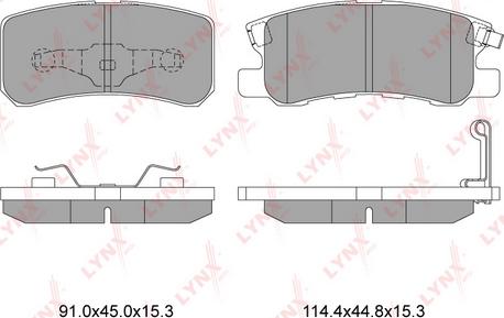 LYNXauto BD-5507 - Brake Pad Set, disc brake autospares.lv