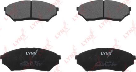 LYNXauto BD-5512 - Brake Pad Set, disc brake autospares.lv