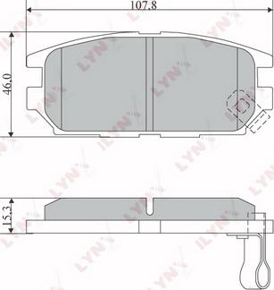 LYNXauto BD-5517 - Brake Pad Set, disc brake autospares.lv