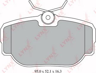 LYNXauto BD-5008 - Brake Pad Set, disc brake autospares.lv