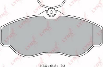 LYNXauto BD-5002 - Brake Pad Set, disc brake autospares.lv