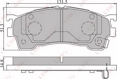 DJ Parts BP1085 - Brake Pad Set, disc brake autospares.lv