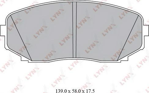 LYNXauto BD-5116 - Brake Pad Set, disc brake autospares.lv