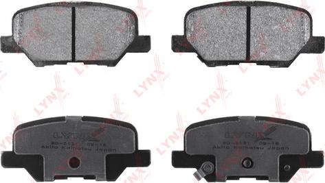 LYNXauto BD-5131 - Brake Pad Set, disc brake autospares.lv