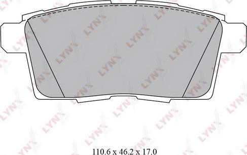 LYNXauto BD-5124 - Brake Pad Set, disc brake autospares.lv