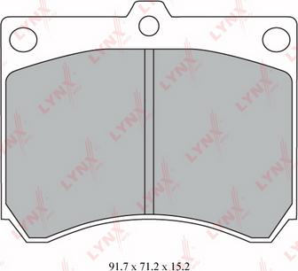 LYNXauto BD-5120 - Brake Pad Set, disc brake autospares.lv