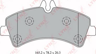 LYNXauto BD-5344 - Brake Pad Set, disc brake autospares.lv