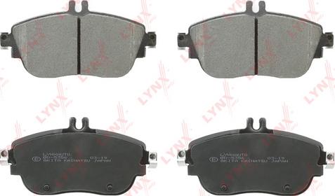 LYNXauto BD-5356 - Brake Pad Set, disc brake autospares.lv