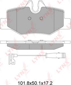 LYNXauto BD-5353 - Brake Pad Set, disc brake autospares.lv